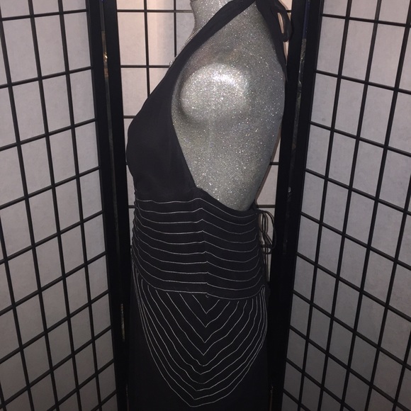 BCBG SILK HALTER TIE BACK HI LOW DRESS SIZ… - Picture 6 of 9